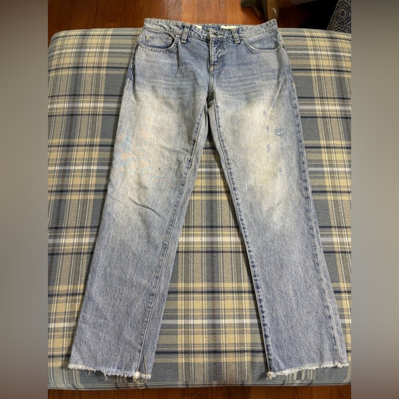 Anthropologie Pilcro Hyphen Jeans Raw Hem Cropped 29 - Picture 8 of 10